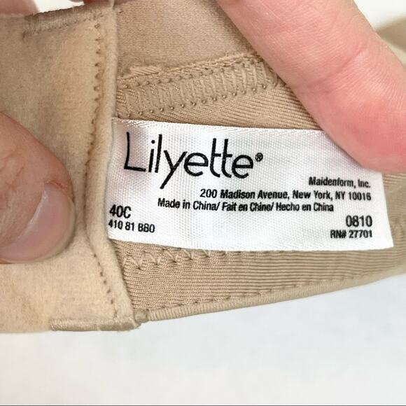 Lilyette Nude Full Coverage Underwired Bra woman's size 40C - Picture 5 of 5